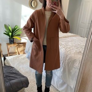 Tan lightweight overcoat